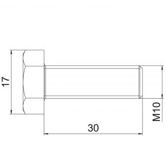 OBO SKS 10x30 A4 Sechskantschraube 