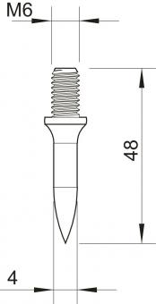 OBO 903 40 G OBO-Dübel Einschlagdübel M6 