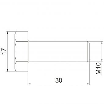 OBO SKS 10x30 F Sechskantschraube 