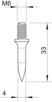 OBO 903 25 G OBO-Dübel Einschlagdübel M6 