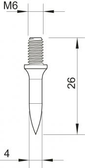 OBO 903 18 G OBO-Dübel Einschlagdübel M6 