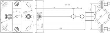 Dehn 105345        WB D60 V250.350 STTZN 