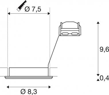 SLV PIKA QPAR51 Deckeneinbau-    1000719 