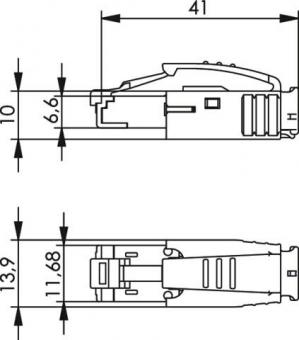 TG STX IP20 RJ45-Stecker     J80026A0001 