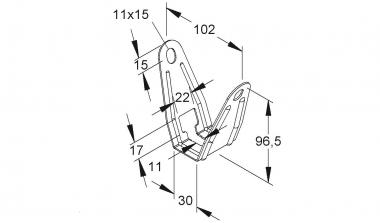 NIED Deckenbügel                   DBT40 