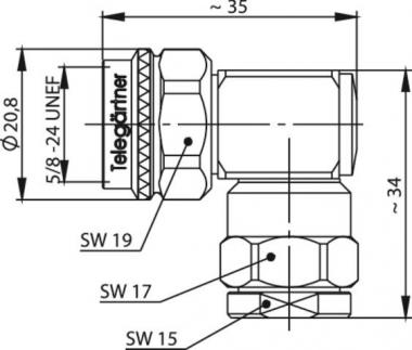 TG N-Kabelwinkelstecker      J01020C0161 