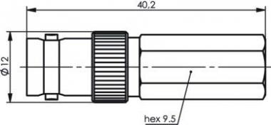 TG BNC-Kabelbuchse TWIST-ON  J01003A0020 