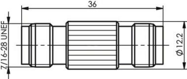 TG TNC-Kupplung 50 OHM (F-F) J01014A2618 