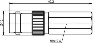 TG BNC-Kabelbuchse TWIST-ON  J01003A0020 