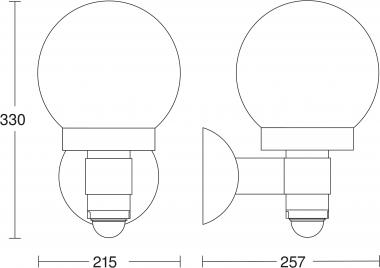 STEIN Sensor-Wandleuchte L 115 S  657413 