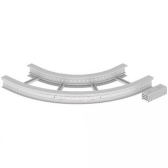 Unex Flachbogen 90  lichtgrau   67527-04 