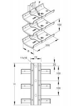 Niedax Kabelwannensystem 5f      KWS 5 F 