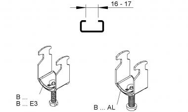 NIED Hammerfuss-Bügelschelle 6-12mm  B12 