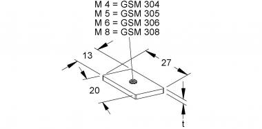 NIED Gleitmuttern                GSM 304 