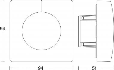 Steinel     LICHTSENSOR DUAL-E KNX V3 UP 