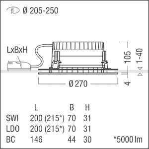 Zumtobel PANOS R R200 2k-940    62927756 