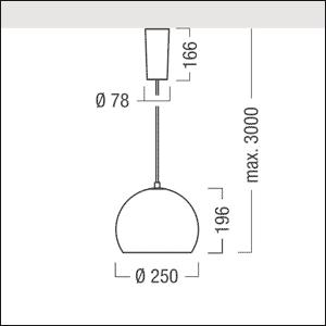 ZUM Pendelleuchte D250 9W 750lm 60510261 