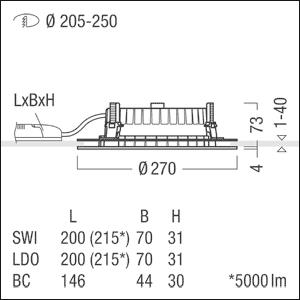 Zumtobel PANOS R R200 2k-940    62927761 