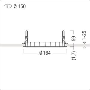 Zumtobel PANOS R150 TL RING     60800878 