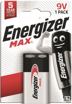 ENERGIZER Batterie 9V Block Max   151551 