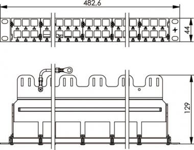 TG 19-Modulträger 1HE        H02025A0236 