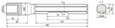 Dehn 648029  HE RE 25 SW28 VH BO STBLANK 