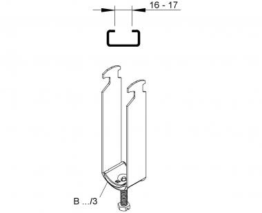 NIED Hammer.-Bügelschelle 28-30mm  B30/3 
