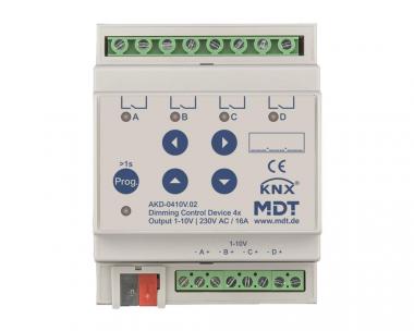 MDT AKD-0410V.02 Dimmaktor 4fach 4TE REG 
