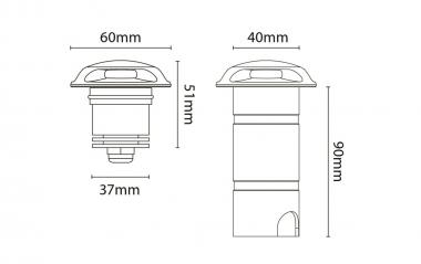 SGL Bodeneinbauspot LUNA DECO 3O  630014 