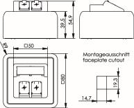 TG Modul-Aufnahme AP 80x80   H02000A0092 
