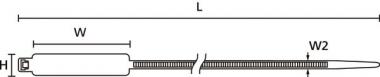 Hellermann IT18R-PA66-NA(100) 100x2,5mm 