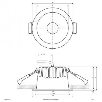 EVN LED Downlight mit       C54N06012125 