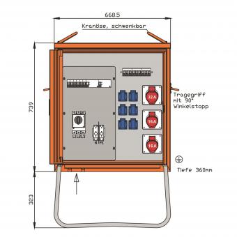 Walther Verteilerschrank 44kVA  WV0310R1 