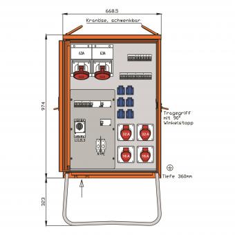 Walther Verteilerschrank 69kVA  WV0434R1 
