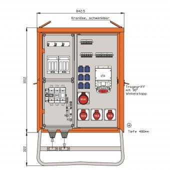 Walther Verteilerschrank 138kVA WV0494R1 