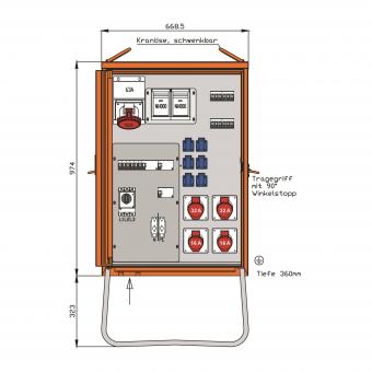 Walther Verteilerschrank 69kVA  WV0436R1 