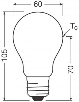 Ledvance LED CLASSIC A 3.8W 840 Frosted 