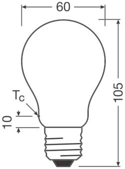 Ledvance LED CLASSIC A 7.2W 827 Frosted 