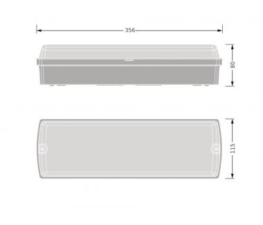 LEDV BULKHEAD COMP RC IP65 IK10 weiss 