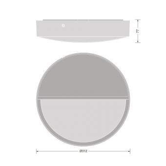 Ledvance BLKH RD Eyelid 300 BK Aufsteck- 