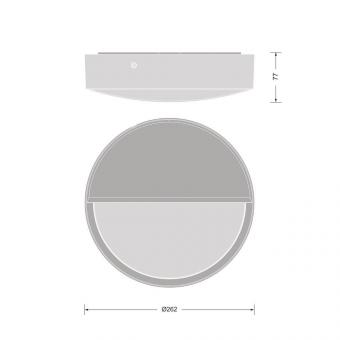 Ledvance BLKH RD Eyelid 250 BK Aufsteck- 