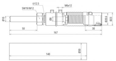 Dehn 819173 AE AE ISO BO10 KF HVI 75 V2A 
