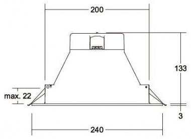 Brumberg LED-Einbaudownlight    32029073 