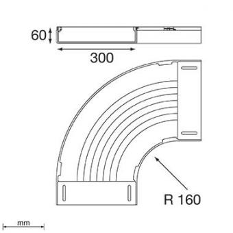 Unex Flachbogen 90° halogenfrei 66310-48 