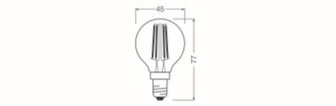 Ledvance LED CLASSIC P DIM S 4.2W 927 