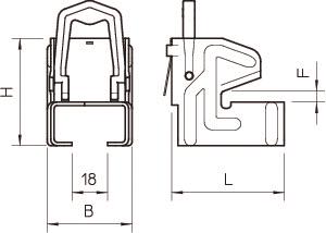 OBO 328 2 Trägerklammer m.Sperrfeder 