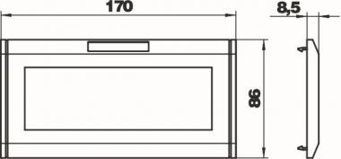 OBO S990-AR3 RW Abdeckrahmen 3f 