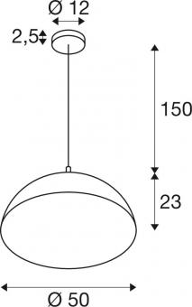 SLV FORCHINI 50 Pendelleuchte    1008535 