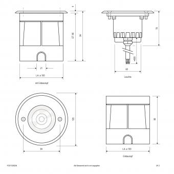 EVN P-LED Bodeneinbau -rund  PC67103002N 
