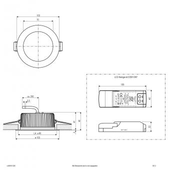 EVN LED Deckeneinbau -rund -  L44N101325 